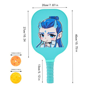 Juego de raquetas de Pickleball, 2 raquetas, 4 pelotas, bolsa de nailon, mango antideslizante para entretenimiento al aire libre - Product Image 2