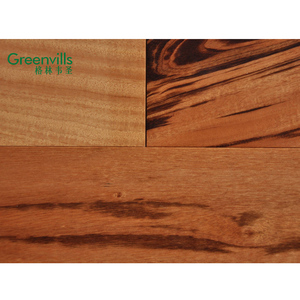 Échantillon gratuit <span class=keywords><strong>Tigerwood</strong></span> Plancher en <span class=keywords><strong>bois</strong></span> massif, couleur naturelle, usine de Guangzhou - Product Image 2