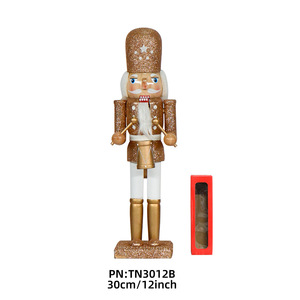 2024 nouvelles décorations de noël 30cm 12 pouces <span class=keywords><strong>grand</strong></span> beau soldat en étain en bois <span class=keywords><strong>casse</strong></span>-<span class=keywords><strong>noisette</strong></span> décoration pour cadeau de noël artisanat exquis - Product Image 6