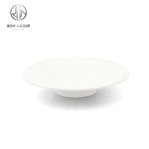 Round Shape Decal Artwork Customized Ceramic Porcelain Pizza Plates For Restaurant And Hotel Wholesale