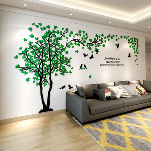 <span class=keywords><strong>Adesivi</strong></span> Murali 3D in Acrilico, Decorazioni <span class=keywords><strong>per</strong></span> la Casa, <span class=keywords><strong>Adesivi</strong></span> Creativi <span class=keywords><strong>per</strong></span> <span class=keywords><strong>Pareti</strong></span>, Albero degli Innamorati <span class=keywords><strong>per</strong></span> Soggiorno - Product Image 1