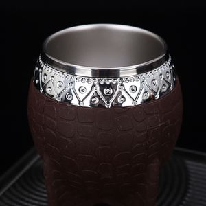 Taza de Yerba Mate Argentina de Lujo, 180 ml, Mini Taza Aislada de Acero Inoxidable 304 con Forma de Huevo y Pajita, Venta Directa de Fábrica al por Mayor - Product Image 4
