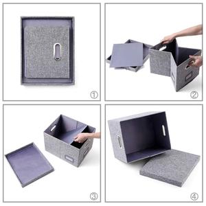 Hot Selling Collapsible Fabric Organizer Bins <strong>Document</strong> Legal File <strong>Storage</strong> <strong>Boxes</strong> - Product Image 4