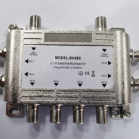 Fabricación 2 en 8 Out Switch Diseqc Switch 2X8 Multiswitch SH28C MS28C