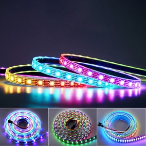 ไฟ LED แบบเส้น WS2812B RGB DC5V SMD5050 ยาว 5 เมตร 60 ดวง 30 หลอด LED 2812 IC RGB สีสันสดใส พร้อมชุดอุปกรณ์ครบชุด  อะแดปเตอร์  ตัวควบคุมแบบถอดได้ - Product Image 3