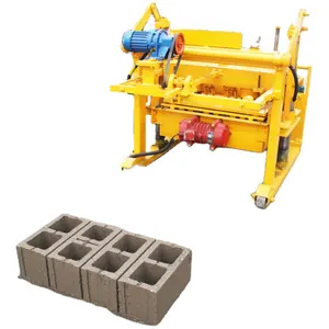 QT40-3 Mobile egg laying small manual Block Machine To Make Concrete Blocks