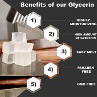 Base de savon au lait de chèvre en gros et en vrac, barres naturelles à fondre et à couler pour un résultat optimal pour la fabrication de savon, pré-coupées pour le bricolage et l'artisanat du savon