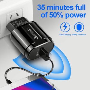 Trending 18W Quick Charge 3.0 Travel Adapter USB Charger 5V 3A/9V 2A/12V 1.5A Fast Charger Power Supply for Mobile Phone - Product Image 4