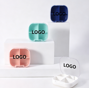 Boîte à pilules biodégradable en plastique personnalisée à 6 ou 4 compartiments, support de rangement pour médicaments, organisateur de comprimés, vente en gros à prix réduit - Product Image 6