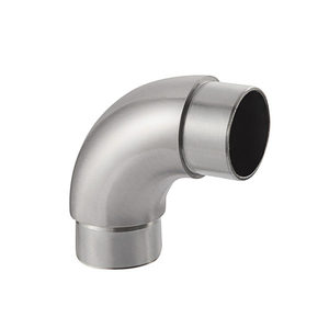 Connettori Moderni in Acciaio Inox a 90 Gradi per Ringhiere di Balconi, Gomiti per Tubi Quadrati/Rotondi, Gradini e Scale Esterne - Product Image 2