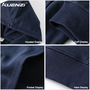 Felpa con Cappuccio e <span class=keywords><strong>Zip</strong></span> Kuenzi Oversize, 100% Cotone 300GSM, Morbida e Resistente, per Stampa Personalizzata, Vendita all'Ingrosso per Donne - Product Image 3