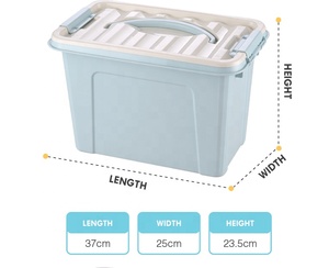 7L colorido hermético comida ropa cuadrada <span class=keywords><strong>de</strong></span> plástico cajas <span class=keywords><strong>de</strong></span> almacenamiento con tapas - Product Image 5
