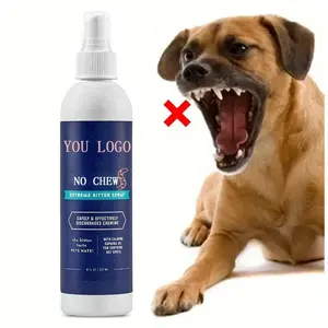 Spray natural anti-mordida para cães, spray de tratamento dissuasor para treinamento e comportamento de animais de estimação, spray natural para parar de morder
