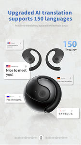 Petite boule de noix de coco dispositif temps traducteur réel <span class=keywords><strong>voix</strong></span> Ai écouteur machine de <span class=keywords><strong>traduction</strong></span> casque à conduction osseuse <span class=keywords><strong>Google</strong></span> Translate - Product Image 2