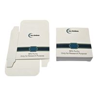 Boîte d'emballage personnalisée en carton blanc pour petites séries de vernis à ongles, huiles, cosmétiques et produits de santé