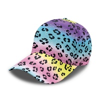 Nueva Gorra de Béisbol de Lona de Seis Paneles Curvada, Elegante y Personalizable, con Estampado Animal, Ajustable, Unisex, con Transferencia Térmica