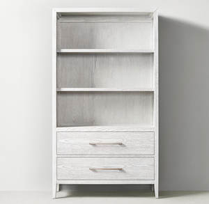 Libreria Grande in Legno Massello di Quercia Stile <span class=keywords><strong>Country</strong></span> Americano RH, Combinazione Vintage con Mobile Contenitore Semplice Francese, Personalizzabile - Product Image 3