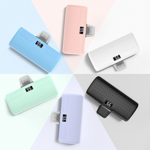 High Quality Promotional Gift Mini Power Bank 5000mah Led Display Powerbank for iPhone