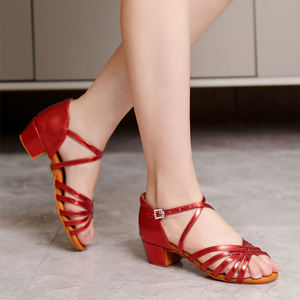 Chaussures de <span class=keywords><strong>danse</strong></span> latine pour enfants en vente chaude, talon cubain professionnel, jolies sandales de <span class=keywords><strong>danse</strong></span> <span class=keywords><strong>bachata</strong></span> pour filles, fabrication artisanale - Product Image 6