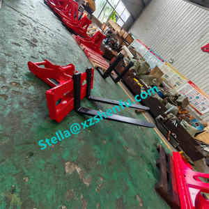 Garpu penggali Mini <span class=keywords><strong>Backhoe</strong></span> Fork palet penggali dengan S40 Hitch untuk selip Steer Loader - Product Image 2