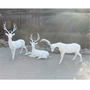Ornement de Noël nordique de luxe Animal géant cerf mariage et décoration intérieure en vrac usine en gros - Product Image 1