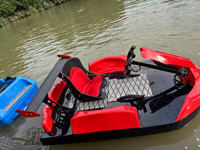 Bateau Jet en Fibre de Verre Haute Vitesse pour Sports Nautiques, Kart Nautique, Bateau de Dérive Électrique 15kw 18kw pour Location Aquatique