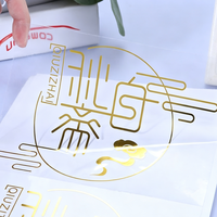 Étiquettes personnalisées transparentes pour gobelets de thé au lait, autocollants en PVC transparent imperméables, autocollants adhésifs