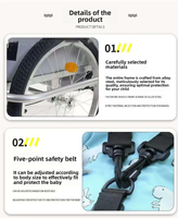 Prix d'usine – Remorque 2-en-1 de haute qualité pour animaux de compagnie – Meilleure poussette pour animaux – Chariot de vélo pour animaux