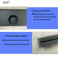 Vanne de régulation d'air rectangulaire en aluminium-zinc-plaqué avec amortisseur de feu électrique manuel et joint en silicone