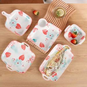 High-Value Sustainable <b>Ceramic</b> Dinnerware <b>Set</b> Spring Floral Pattern Bowl and Plate Collection Stocked - Product Image 2