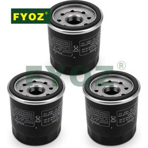 Paquete de 3 Filtros de Aceite 16097-0008 303 para <span class=keywords><strong>Kawasaki</strong></span> Ninja 400 650 <span class=keywords><strong>300</strong></span> 500 zx6r z650 <span class=keywords><strong>Vulcan</strong></span> 900 1500 1700 2000 800 650 750 - Product Image 1