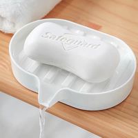 Jabonera de Plástico 100% PET con Diseño de Drenaje, para Hotel, Hogar, Baño, Color Personalizado, Gran Venta