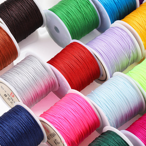 Jade Thread 0.8mm 10m Polyester DIY Hand Weaving <b>Rope</b> For Chinese Knot Pendants Accessories Wholesale - Product Image 1
