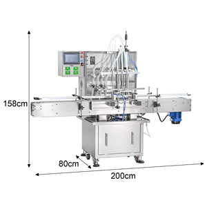 Máquina Llenadora Automática de 4 Cabezas con Transportador Antigoteo para Pasta de Chile, Champú, Miel, Perfume, Jugo, Aceite, Alcohol, Solvente - Product Image 5
