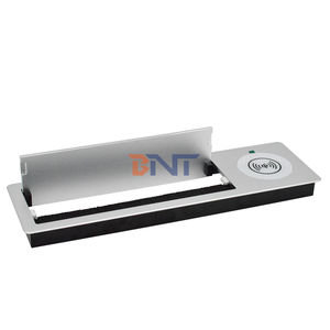 Boente Customized Table Hole <strong>Cover</strong> Black Brush Wire Under Desk <strong>Cable</strong> <strong>Entry</strong> Grommet Box Management Tray - Product Image 3