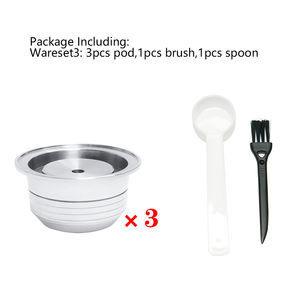 Juego de 3 <span class=keywords><strong>Cápsulas</strong></span> de <span class=keywords><strong>Café</strong></span> Vacías de Acero Inoxidable para Vertuoline, Filtro de <span class=keywords><strong>Café</strong></span> Recargable de 230 ml, Filtros de <span class=keywords><strong>Café</strong></span> Reutilizables - Product Image 6