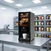 Máquina de Café Instantáneo de 7 Sabores, Tipo Mixto, Automática, Comercial y Doméstica, con Dispensador de Agua Caliente Independiente