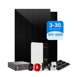 25 Jaar Garantie Off Grid 3000W Zonne-Energie Systeem 3kw 5kw 8kw 10kw Zonne-Energie Systeem Prijs 3 Kw Zonnepaneel Systemen