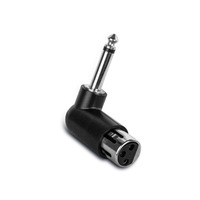 Adaptateur d'angle TS 3 broches XLR femelle vers mâle 1/4 "Adaptateur audio professionnel droit à 90 degrés Adaptateur audio XLR filaire vers audio sans fil