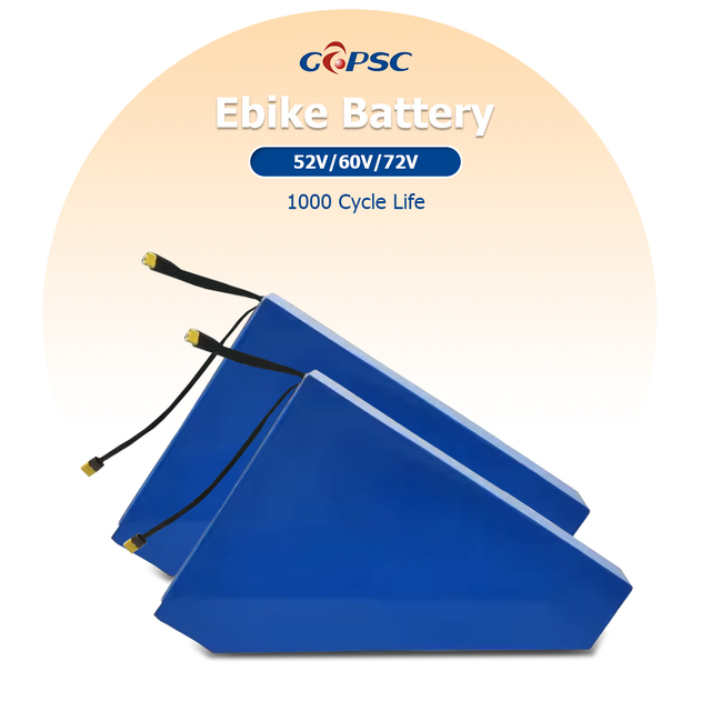 2500W 3000W 5000W 8000W E Bike Triangle Battery 48V 52V 60V 72V 20Ah 28.8Ah 30Ah 40Ah 45Ah 50Ah Triangle Lithium Battery Pack