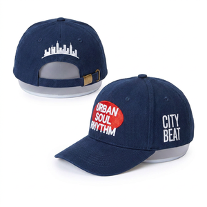 Casquettes <span class=keywords><strong>de</strong></span> <span class=keywords><strong>baseball</strong></span> structurées à 6 panneaux, couleur unie, visière incurvée, patch brodé personnalisé, style sportif, en gros - Product Image 1