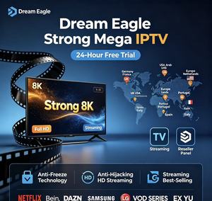 Service de streaming multimédia Ultra HD Europe & Arabie, puissant protocole M3U 8K TREX Eagle 4K Dream 4K avec essai gratuit de 24 heures - Product Image 6