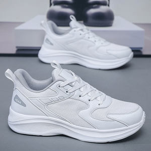 Chaussures de sport décontractées grande taille pour homme, style marche, confortables, respirantes, avec empeigne en maille, baskets de course tendance - Product Image 5