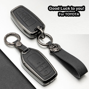 Nhà Máy Giá chinoiserie kim loại chìa khóa xe trường hợp phù hợp cho <span class=keywords><strong>TOYOTA</strong></span> từ xa chính Fob Bìa thông minh vỏ chìa khóa xe - Product Image 3