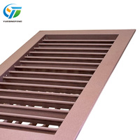 Diffuseur d'air mural double couche réglable en aluminium pour CVC, moderne, OEM, écologique