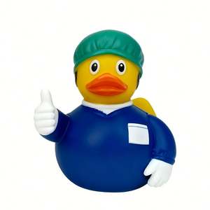 Juguete Promocional de Enfermera, Patito de Goma de PVC Personalizado con Impresión Masiva, Juguetes de Baño con Forma de Doctora o Enfermera, con Diseños de Patrones - Product Image 2