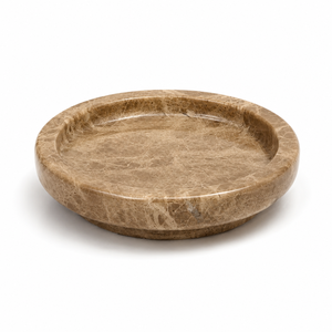 Juego de Accesorios de Baño de 4 Piezas de Mármol Emperador Light, Dispensador de Jabón de Piedra Natural Marrón Claro, Decoración Elegante para Baño - Product Image 5