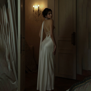 <span class=keywords><strong>Abito</strong></span> <span class=keywords><strong>da</strong></span> Donna <span class=keywords><strong>Lungo</strong></span> <span class=keywords><strong>da</strong></span> <span class=keywords><strong>Sera</strong></span> Formale <span class=keywords><strong>da</strong></span> Cerimonia Glamour Lussuoso ed Elegante in Raso Monospalla <span class=keywords><strong>con</strong></span> Allacciatura Schiena Scoperta e <span class=keywords><strong>Spacco</strong></span> Alto - Product Image 4