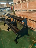 Support de rangement pour haltères en acier inoxydable pour l'entraînement de force et la musculation des triceps et des biceps