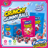 Bonbons gélifiés croustillants, acidulés et sucrés, fabricant de bonbons gélifiés croustillants, OEM, marque privée, fourniture directe d'usine